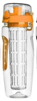 32oz Tritan fruit infuser water bottle with separate fruit cup and leakproof sport design
