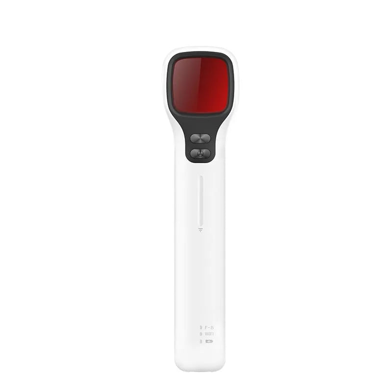 Black anti-theft anti-surveillance detector with USB charging port, dimensions 130x31x13mm