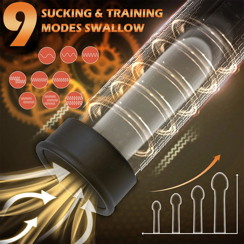Diqiao electric penis training pump unit for male enhancement exercises.