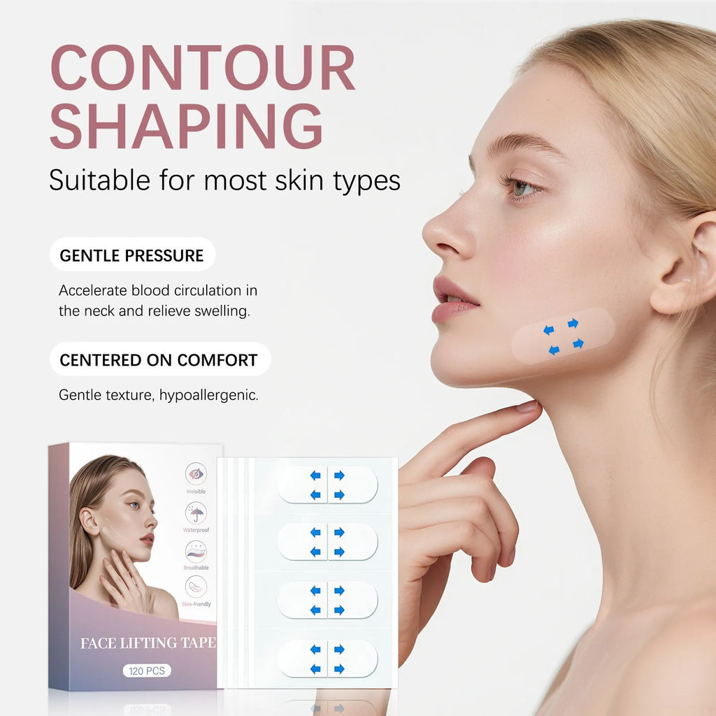 Lifting Small V Face Stickers 120pcs for chin tightening and wrinkle fading