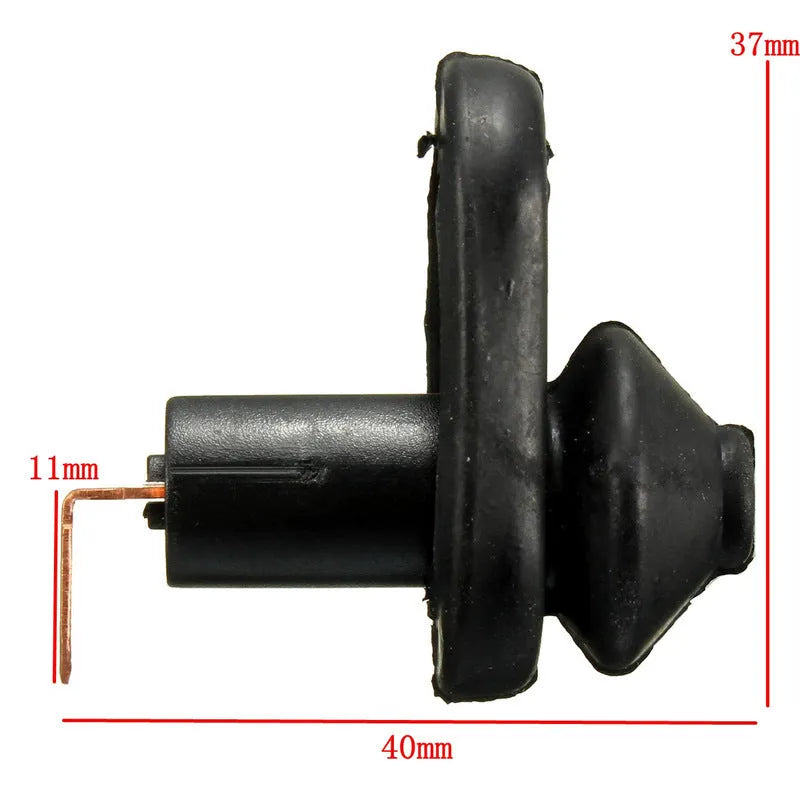 Black plastic and metal universal car door light switch for interior lighting replacement