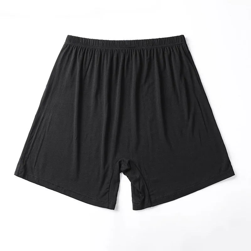 Men's modal boxer shorts in solid colours with high waist design