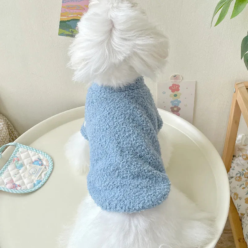 Double-sided cloud velvet thickened dog jacket in multiple colour options