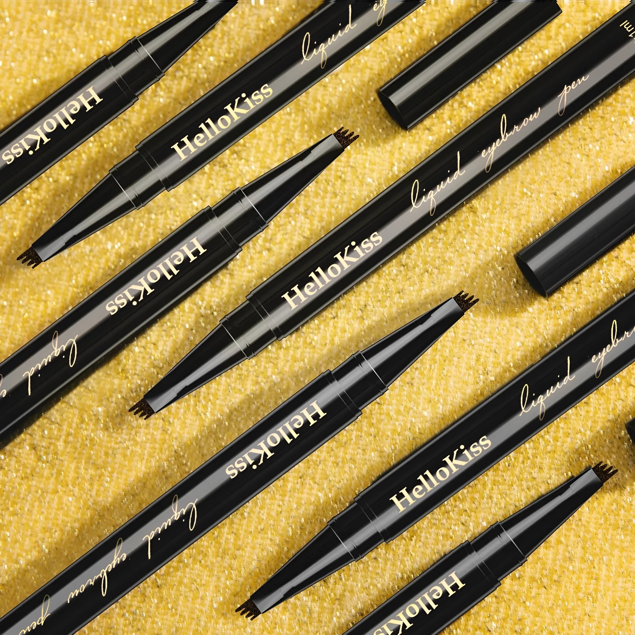 Hellokiss Four-fork Waterproof Ultra-fine Eyebrow Pencil in shades Light Brown, Dark Brown, Light Gray, Dark Gray