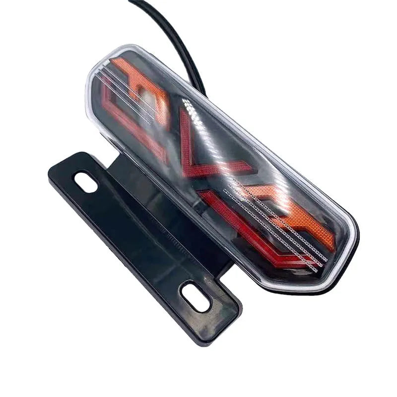 Simple Home Motorcycle LED Rear Lamp plastic 12V driving brake steering light single unit