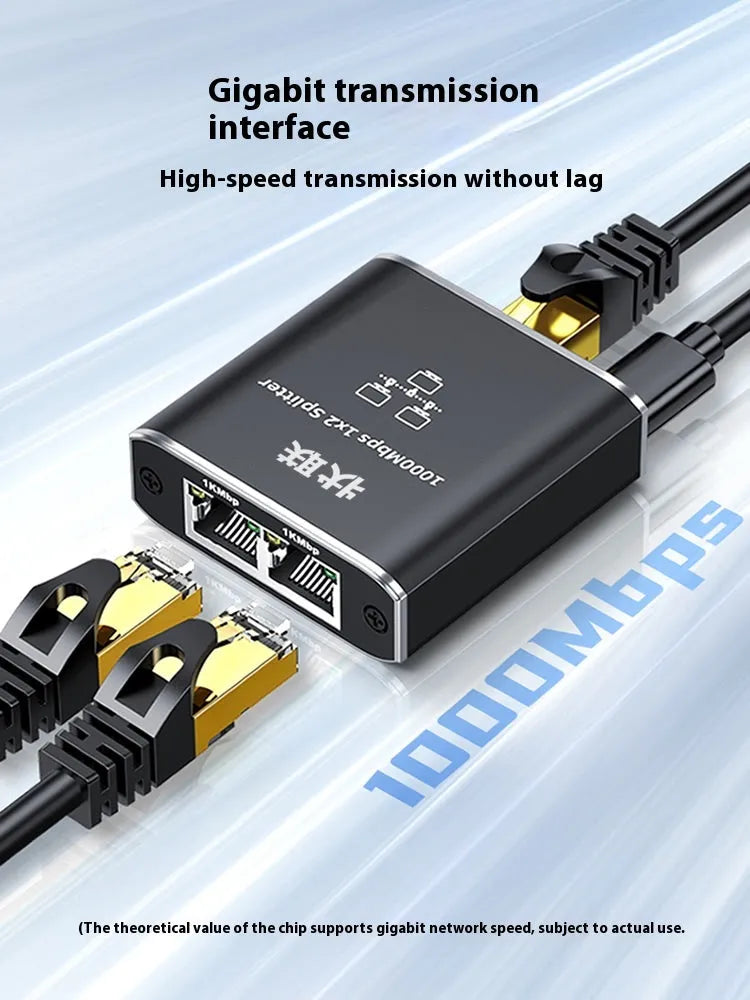 ZLR100 2-port 3-port Ethernet hub gigabit splitter