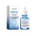 30ml facial moisturising essence in a clear bottle, 3.8 x 3.8 x 8.6 cm, with ingredients list showing glycerol and hyaluronic acid.