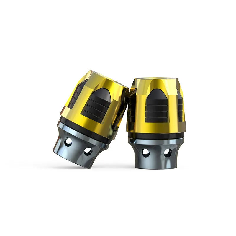 Pair of aluminum alloy fork cups for motorcycle and electric car front axle installation