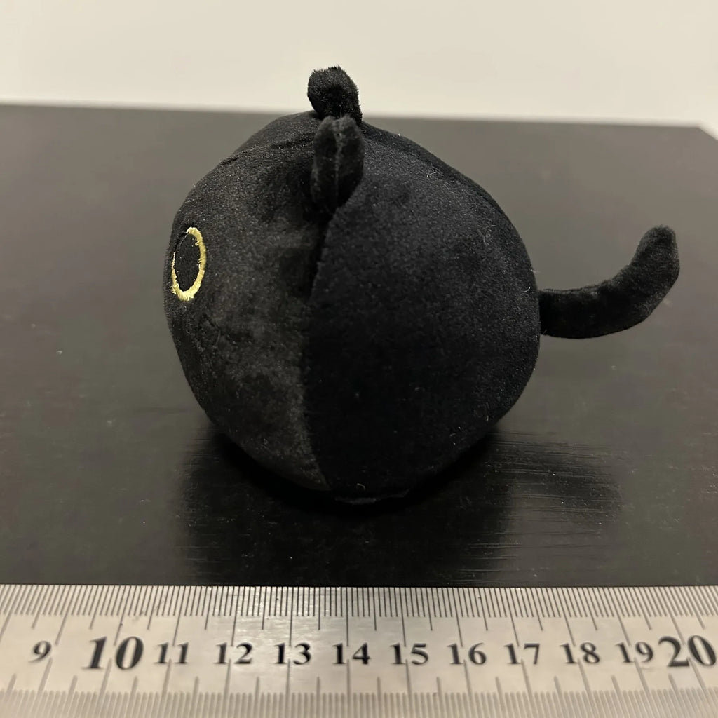 Black cat plush toy stuffed animal with soft pillow design for napping and decoration