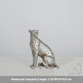 Modern leopard resin ornament decoration in American leopard colour with large, small, and walking posture options