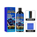 Auto plastic coating lotion scratch refresher 100ml with sponge and towel for car interior plastic