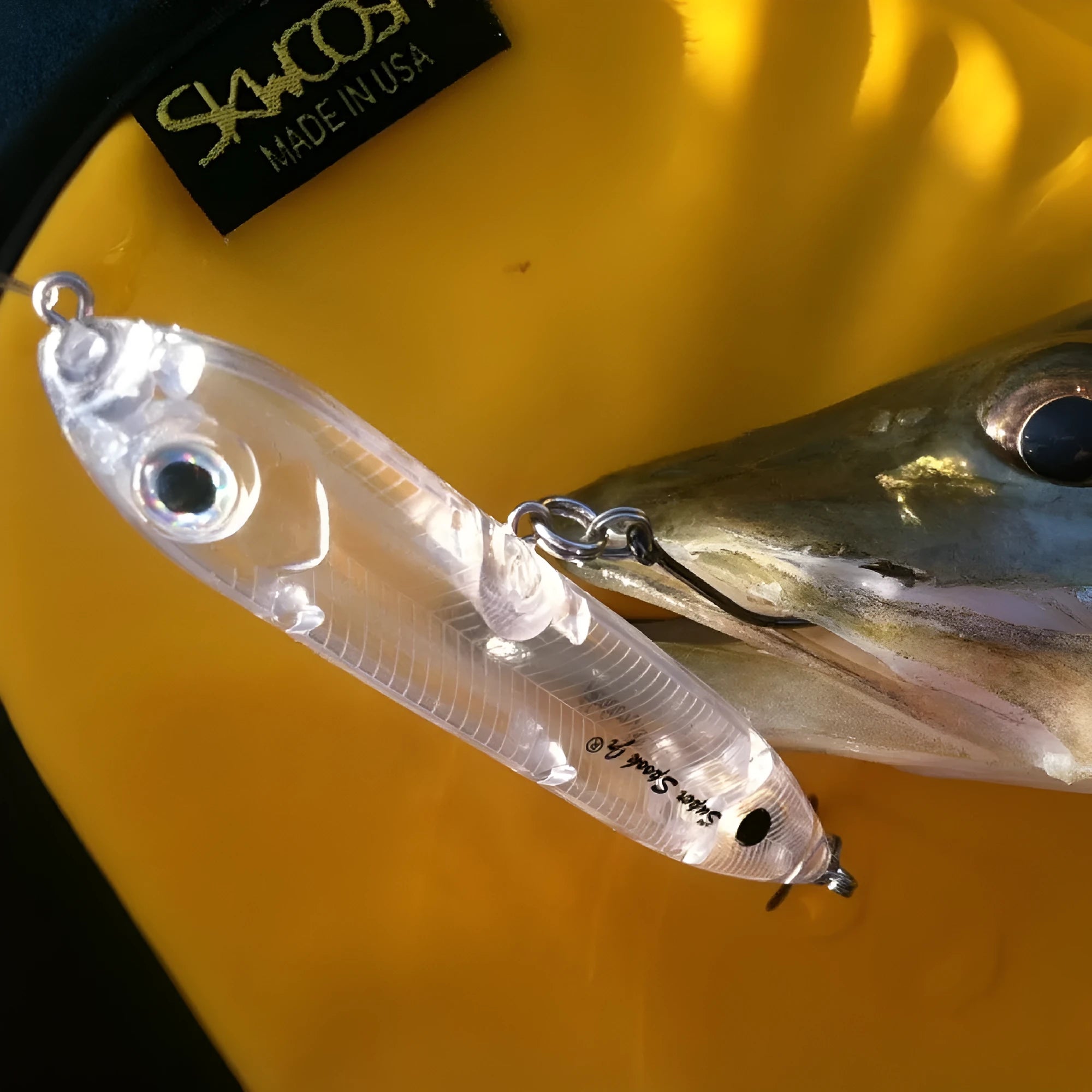Transparent 9.5cm blank fishing bait body with 7mm eye socket for DIY lure building