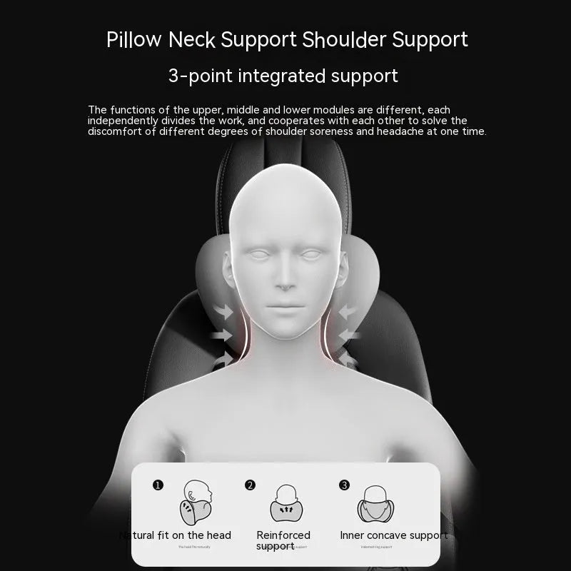 Memory foam car cushion with lumbar and neck support in various colour options