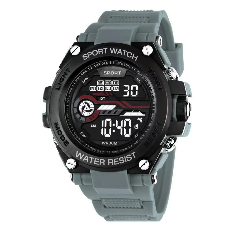 Digital electronic watch for teenagers available in ten different colour options