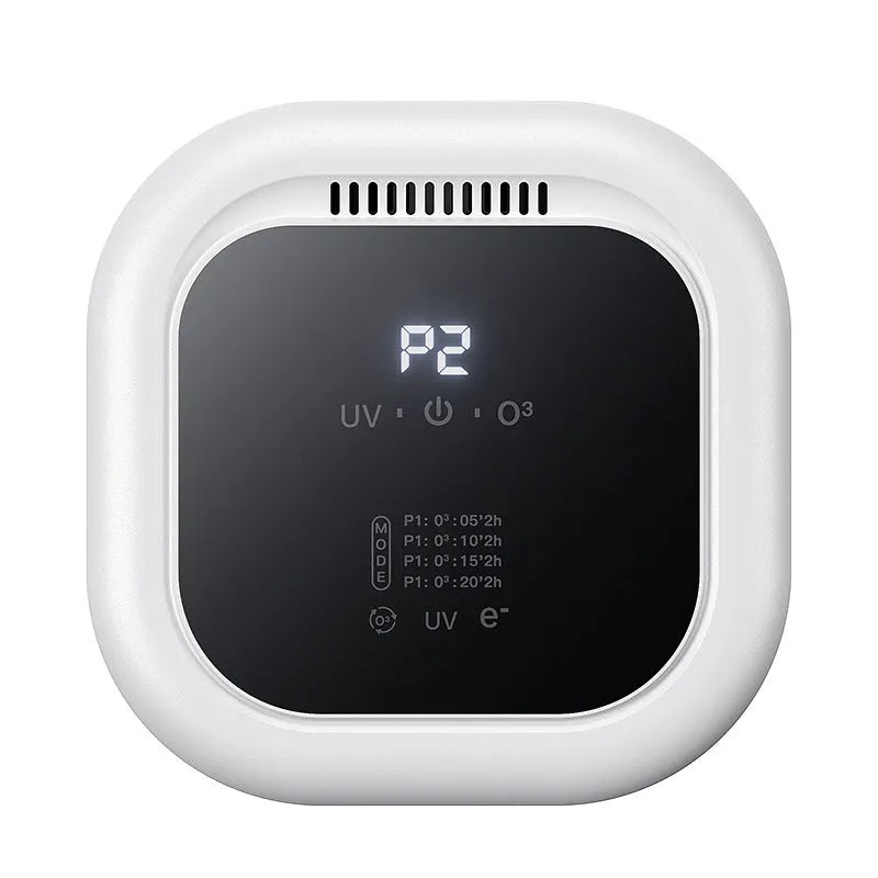 Black wall-mounted ozone air purifier with anion and aromatherapy for pet odour removal in rooms 31-40 sqm