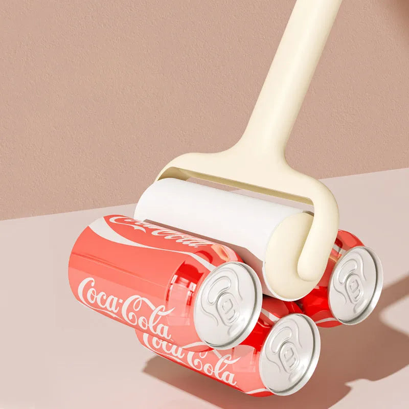 High viscosity sticky hair roller with tear-type replacement paper for removing pet hair from clothes and furniture