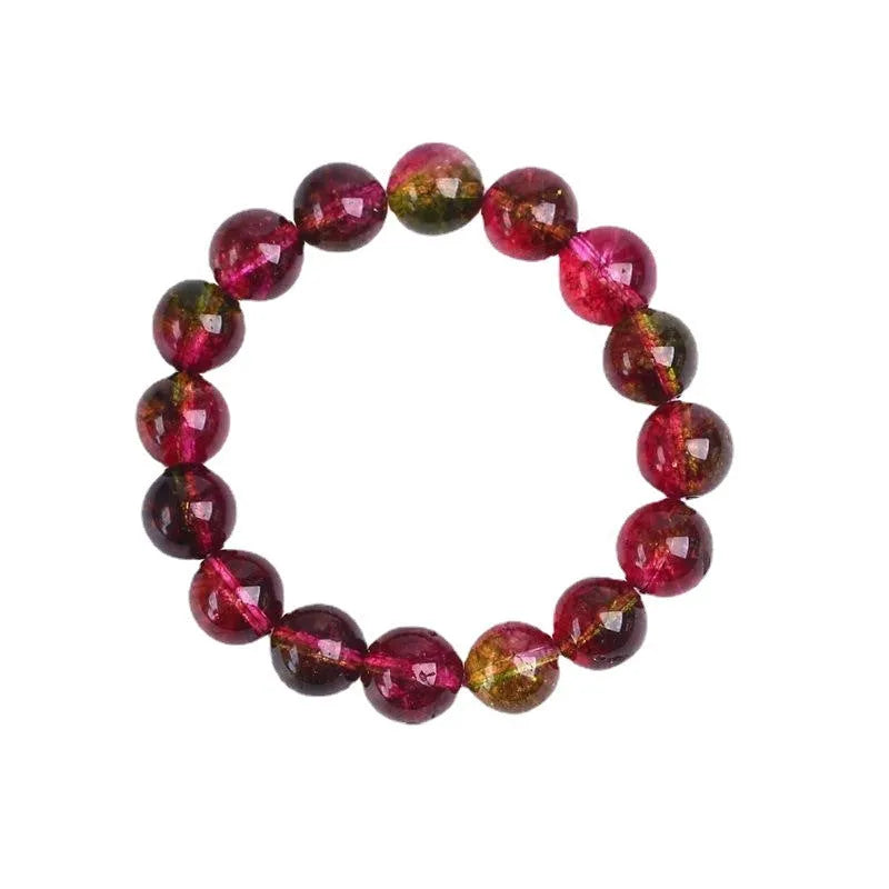 Women's personalised watermelon crystal bracelet in pastoral casual style showing size options
