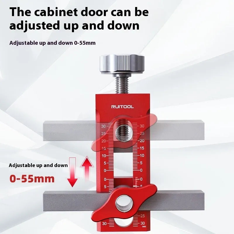 Aluminium alloy cabinet door installation alignment tool for woodworking projects