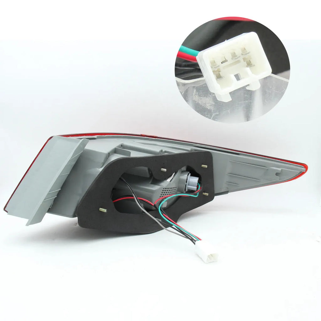 Hyundai Sonata outer tail light half assembly with red LED lights and ABS plastic housing.