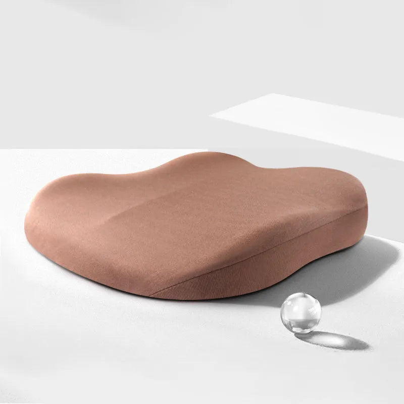Car seat height adjustment cushion with Ice Silk fabric in various colour options showing 41x41x10cm dimensions