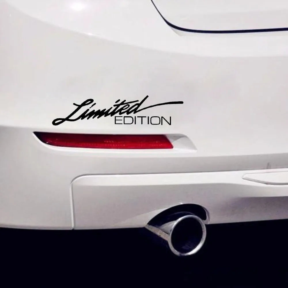 Reflective British style bumper sticker in black, white, and colourful options, 16cm long.