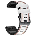 Silicone quick release watchband for Garmin Fenix watch in four colour options