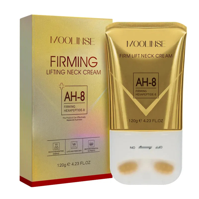 Neck moisturising cream set with eye cream for dry skin in a box