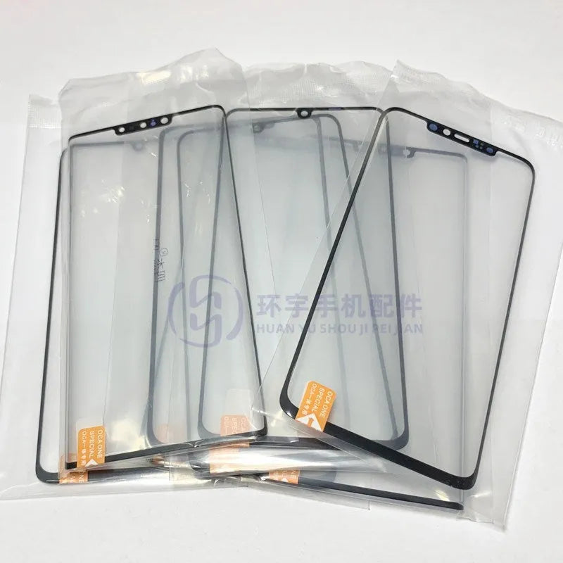 OnePlus 7 Pro touch screen replacement glass with pre-applied OCA adhesive for smartphone display repair