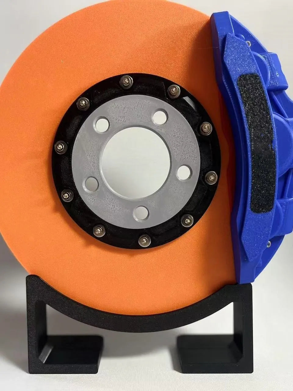 Brake disc design LED night light with touch dimming control in blue, red or yellow caliper colours