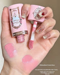 Strawberry Cupid Liquid Blush cosmetic product in six colour shades