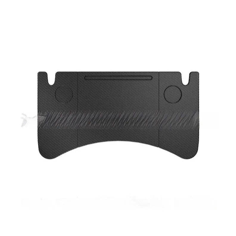 Carbon fibre pattern folding table board for Tesla Model 3 and Model Y, 42.5 by 41 cm, folded into three sections
