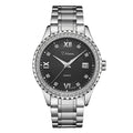 Men's automatic mechanical watch with luminous hands and waterproof design in business style