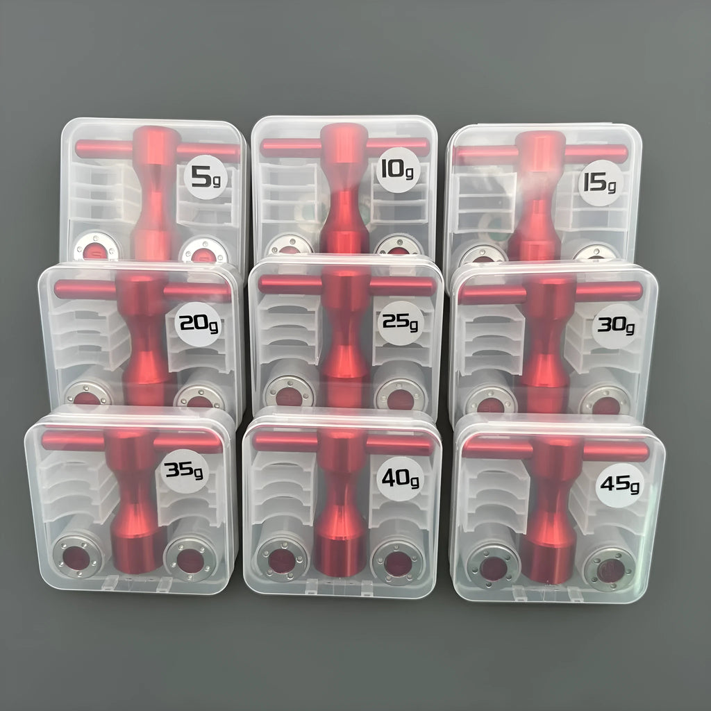 Big Tooth Red Putter Screw Set with tungsten steel screws and aluminium alloy wrench