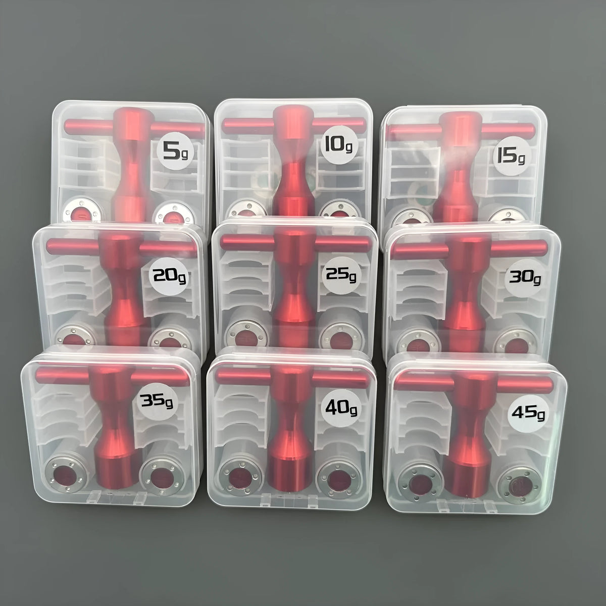 Big Tooth Red Putter Screw Set with tungsten steel screws and aluminium alloy wrench