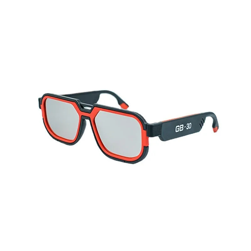 Directional audio glasses with PC frame, 150x150x51mm, 46g, Bluetooth smart speaker, grey or black