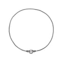S925 sterling silver clavicle chain necklace for women in silver, showing length options.