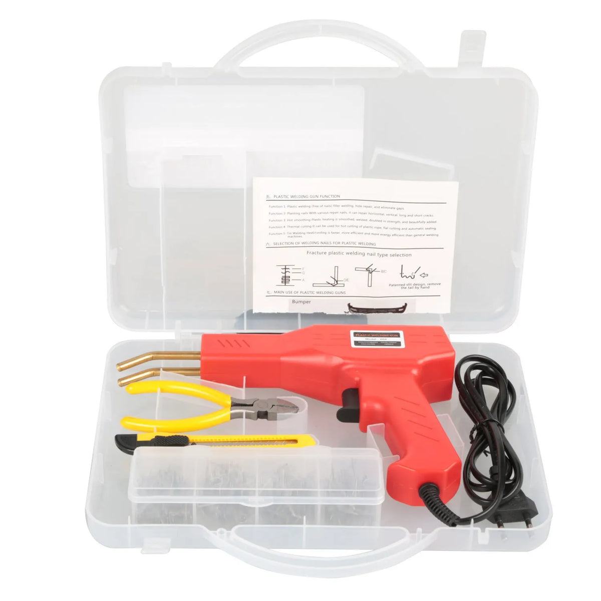 Plastic welding equipment car bumper repairing machine 28.5x19x4.5cm 50Hz in black