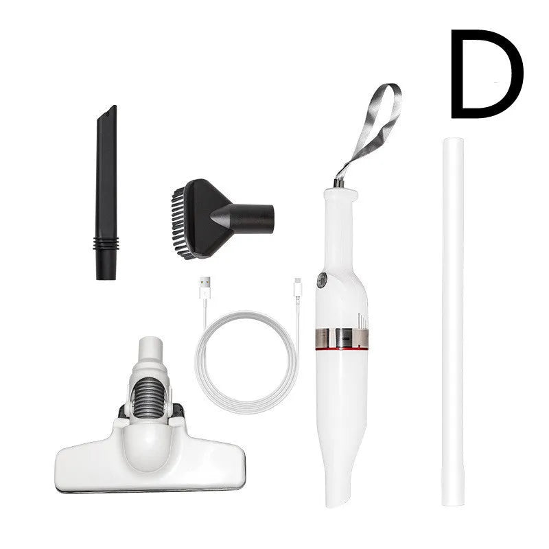 Rechargeable dual-use handheld car vacuum cleaner with ABS build in simple style
