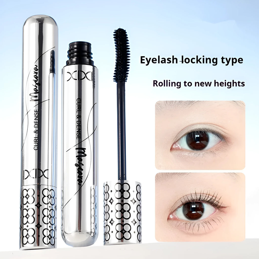 Black natural long curling mascara tube for daily lash definition