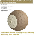Massage ball set with cold and hot compress function in caramel mocha and green colours