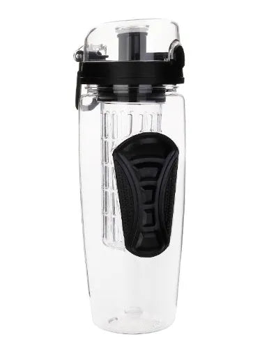 32oz Tritan fruit infuser water bottle with separate fruit cup and leakproof sport design