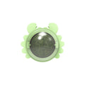 Catnip wall ball piece toy in blue with three removable natural catnip balls attached to a smooth wall