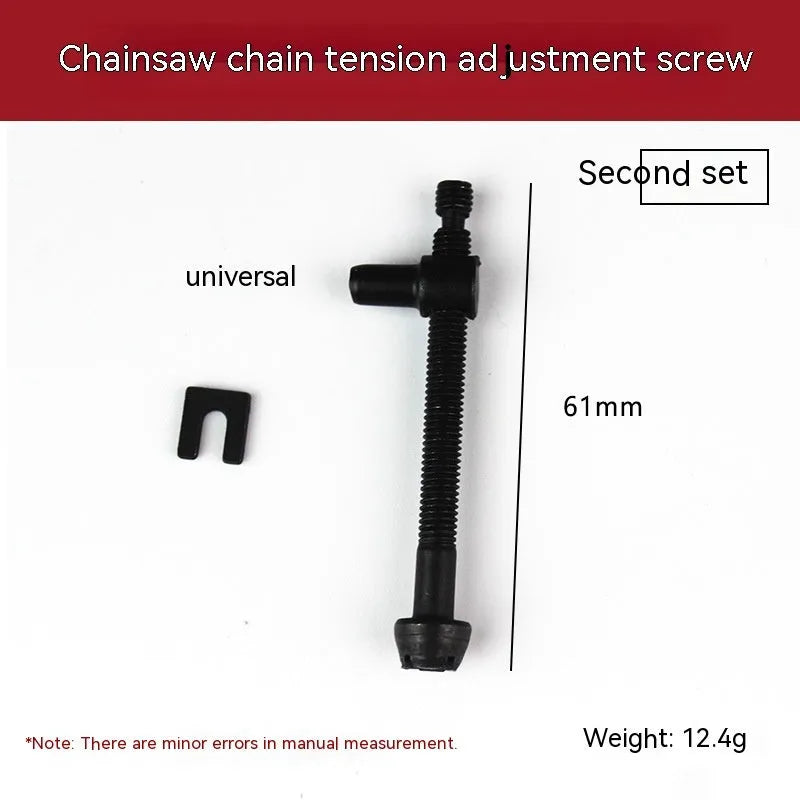 Spool of nylon thread wire for chainsaw chain tensioner adjustment, labelled with wire diameter size.