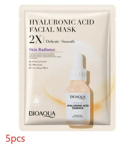 Single 30g collagen and hyaluronic acid facial sheet mask on packaging, with Centella, Vitamin C, Collagen variant options.