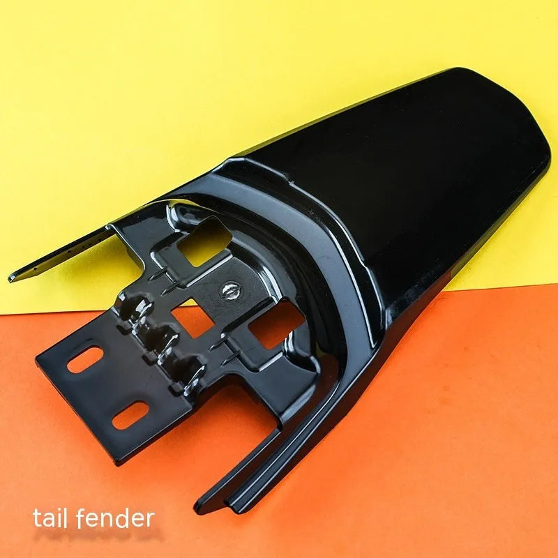 Carbon fibre rear mudguard and fender inner plate set for Light Bee electric off-road bicycle
