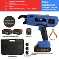 Electric steel bar tying machine for construction reinforcement binding with batteries and charger