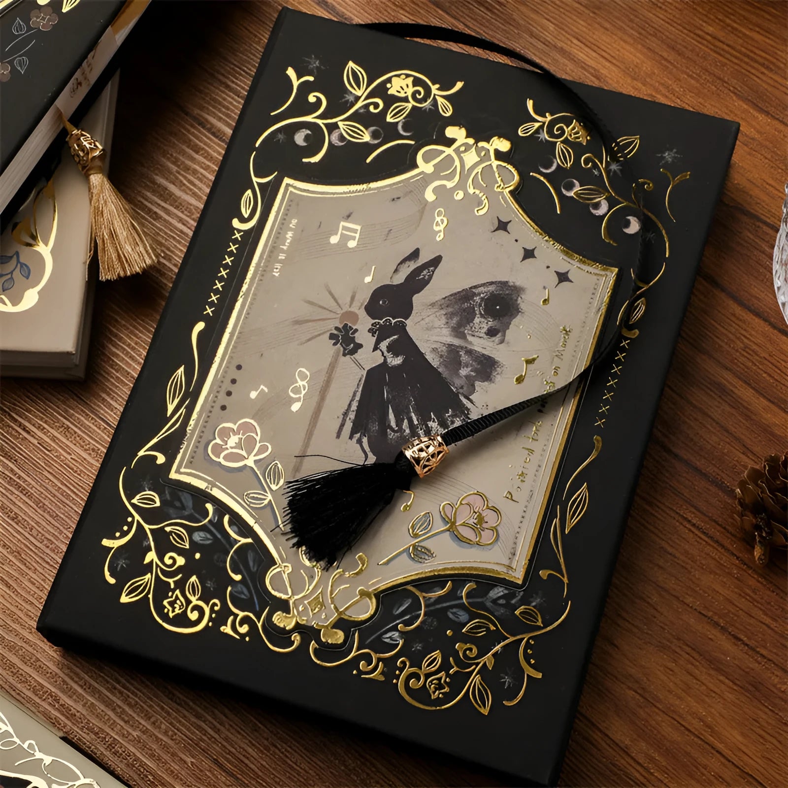 THALO Gothic style A5 notebook with retro animal art design measuring 11.6 by 16.5 cm