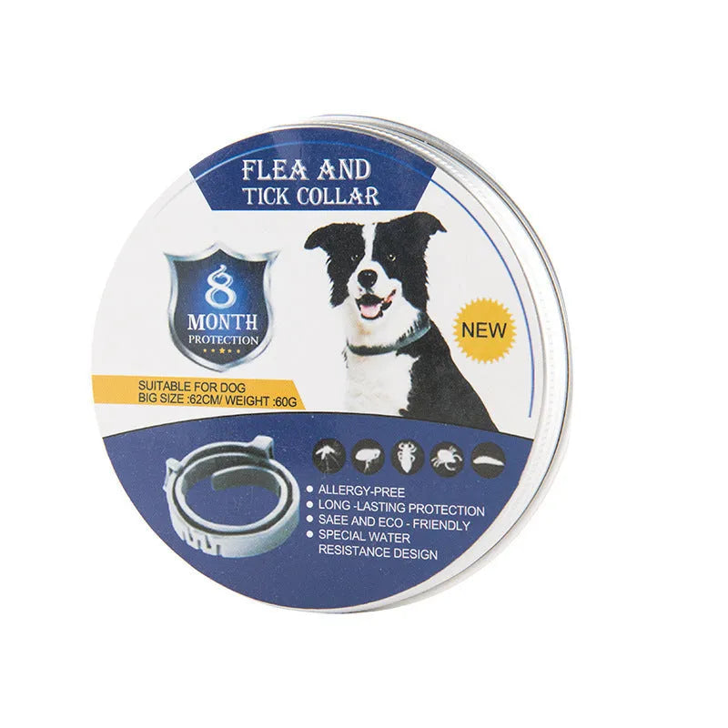 Adjustable pet anti-mosquito collar for cats and dogs made from TPR silicone with natural plant extracts