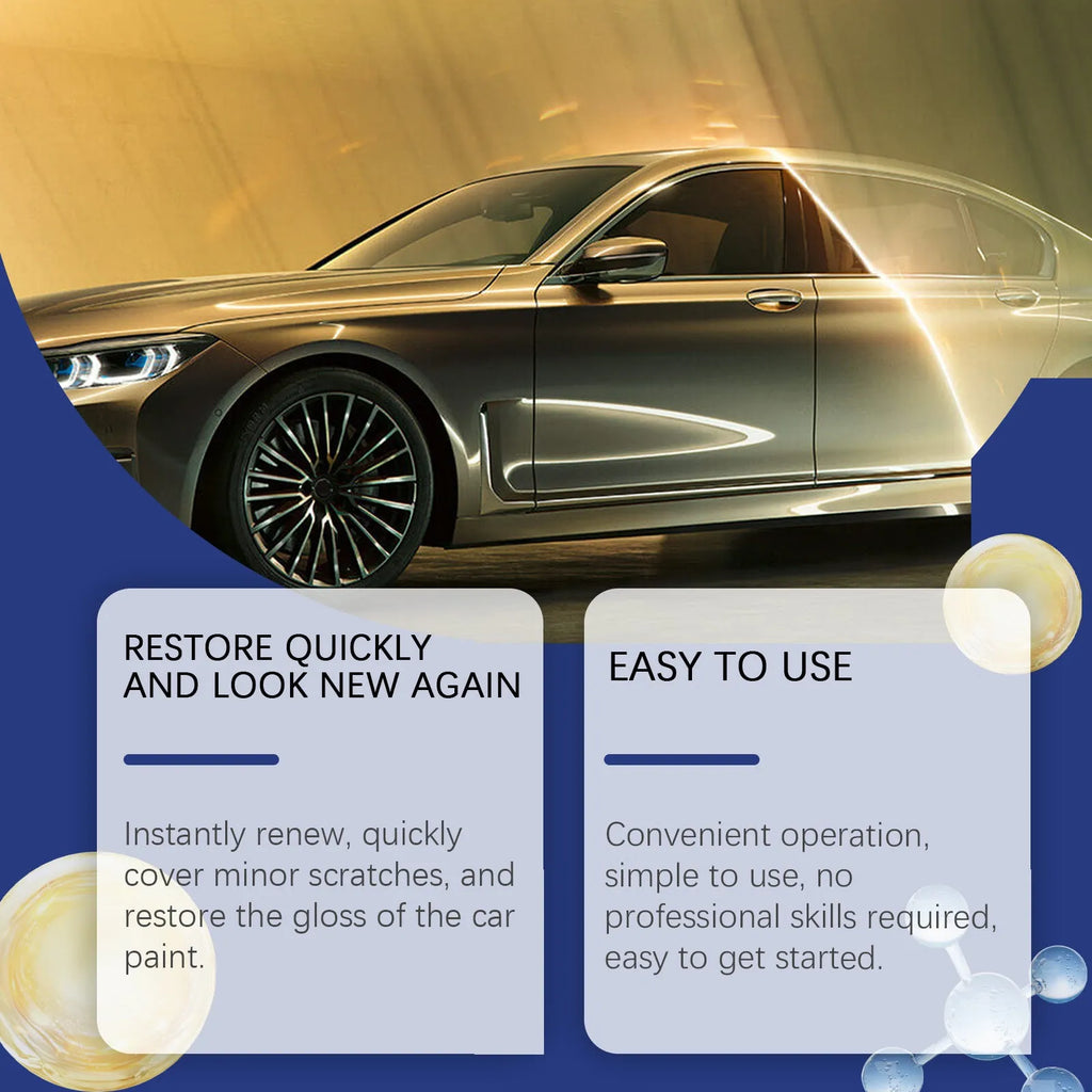 Spray scratch repair for car scratches in a 3.8x14.6cm can with box packaging