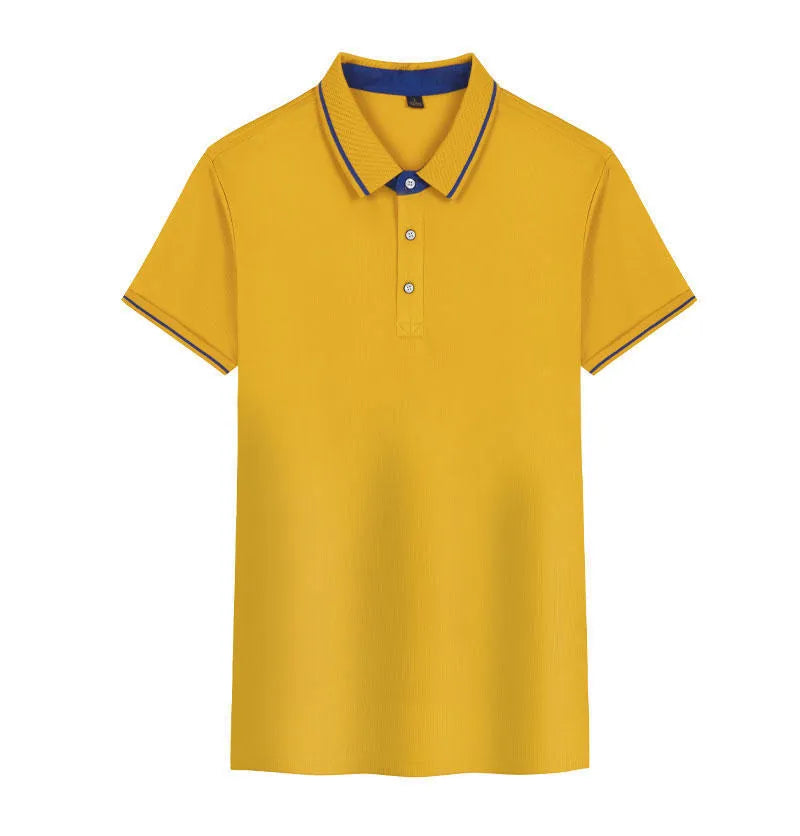 Quick-drying loose fit short sleeve work polo shirt in multiple colour options with asymmetric design
